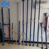 Étai métallique à réglage rapide, réglable en hauteur par broche télescopique, pour coffrage et soutènement, réutilisable pour les travaux de construction en béton