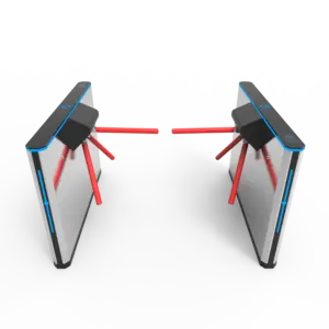 Mecanismo eletrônico, bom, olhando, totalmente automático, ponte tripé, turnquete para construção de escritório