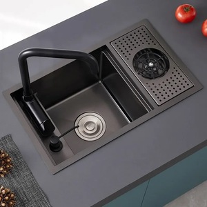 Fregadero de Cocina Rectangular Grande de Acero Inoxidable, de Alta Gama, Minimalista y Moderno, de Lujo Ligero, en Oferta - Product Image 6