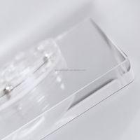 Plateau rotatif transparent pour cookies, plateau tournant de décoration de w 6 pouces, support pivotant en acrylique