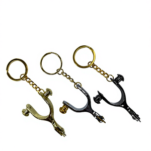 <span class=keywords><strong>Vente</strong></span> flash Mini éperons <span class=keywords><strong>de</strong></span> cheval Porte-clés Équestre Métal Fait main Porte-clés <span class=keywords><strong>de</strong></span> collection Cadeau - Product Image 1