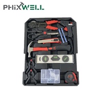 Coffret d'Outils Robuste 186 Pièces pour Électricien, Kit de Maintenance Spécialisé, Outils Manuels Multifonctions pour Bricolage et Maison