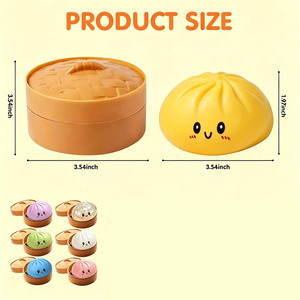 2026 Gran Venta Juguetes Antiestrés TPR: Squishies de Dumplings, Bollos Bao, Bao Zi, y Squishies Arcoíris con Purpurina, en Caja Sorpresa Misteriosa - Product Image 3