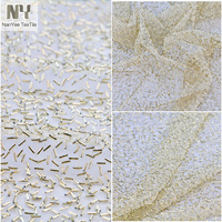 Nanyee Textile haut de gamme luxe spécial broderie or perles Tube maille tissus paillettes dentelle
