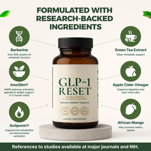 Cápsulas Antioxidantes de Berberina ODM/OEM com InnoSlim para Suporte Natural ao Apetite e Metabolismo em Adultos, 60 Cápsulas, Reset GLP-1 - Product Image 2