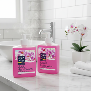 Jabón líquido para manos AquaVera y aroma de flor de Orquídea 500ml Jabón de inodoro certificado ISO a base de químicos - Product Image 3