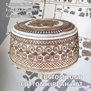 หมวกแก๊ปบทสวดชาวยิวคุณภาพสูงหมวกผ้าทอลายทแยง kippah <span class=keywords><strong>yamaka</strong></span> สำหรับผู้ชาย kippot สีทึบสำหรับการสวดมนต์มุสลิมสี่ฤดูกาลเจ้อเจียง - Product Image 2