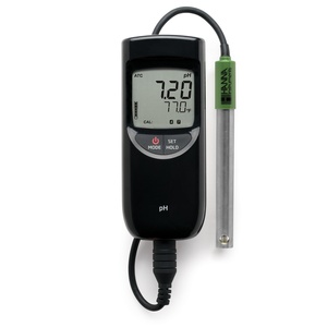 Veidt Lab Hanna HI991001 pH-mètre numérique étanche avec thermomètre (°C), piles AAA, écran LCD, en plastique, pour réservoirs de placage - Product Image 1