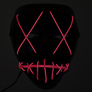 Máscaras <span class=keywords><strong>de</strong></span> luz para fiesta <span class=keywords><strong>de</strong></span> DJ <span class=keywords><strong>de</strong></span> Halloween, máscara LED luminosa <span class=keywords><strong>con</strong></span> brillo, efecto oscuro, máscara <span class=keywords><strong>de</strong></span> <span class=keywords><strong>purga</strong></span> <span class=keywords><strong>de</strong></span> elección, máscara <span class=keywords><strong>de</strong></span> disfraz, accesorios para fiesta <span class=keywords><strong>de</strong></span> Halloween - Product Image 3