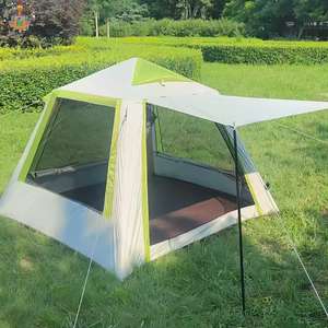 Tente gonflable <span class=keywords><strong>de</strong></span> <span class=keywords><strong>camping</strong></span> et <span class=keywords><strong>de</strong></span> pêche d'été pour l'extérieur, 4 m², tissu Oxford, une chambre, résistante à l'eau, installation rapide - Product Image 1