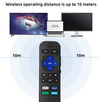 Télécommande pour Roku TV Télécommande pour la télévision et les appareils de diffusion en continu Télécommande multi-appareils tout-en-un avec configuration rapide