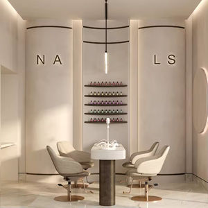 Mobiliario Moderno para Salón de Belleza, Diseño Personalizado Integral para Salón de Uñas, Decoración Minimalista para Barbería - Product Image 6
