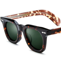 Lunettes de soleil carrées rétro classiques Usine Vente en gros OEM ODM Design de logo personnalisé Nuances en acétate épais de qualité supérieure Hommes Femmes