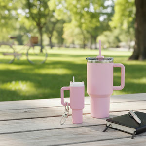 พวงกุญแจแก้วมินิพิมพ์โลโก้ พวงกุญแจแก้วมินิหลากสี พวงกุญแจใส่ลิปบาล์ม อุปกรณ์เสริมพวงกุญแจ - Product Image 4