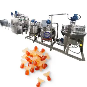 Sinofude-máquina de dulces de gelatina, aceite de pescado, línea de producción automática con olla de cocina