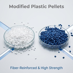 Gránulos de Plástico Modificado Blanco Azul, Reforzado con Fibra, de Alta Resistencia, Grado de Moldeo por Inyección - Product Image 1