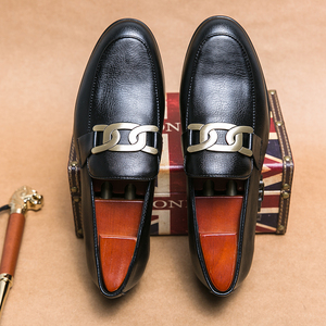 Chaussures formelles en cuir marron <span class=keywords><strong>pour</strong></span> hommes, faites à la main, Style britannique, rétro, élégant, <span class=keywords><strong>mariage</strong></span> - Product Image 4