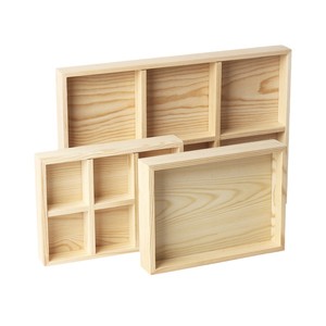 Plateaux de présentation de bijoux en bois de pin personnalisables pour les vendeurs de rue et la vente en gros - Product Image 1