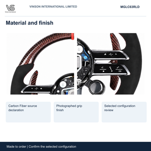พวงมาลัยคาร์บอนไฟเบอร์สำหรับ Mercedes-Benz GLC รุ่น Open Center Selected Configuration MGLC63RLD - Product Image 3