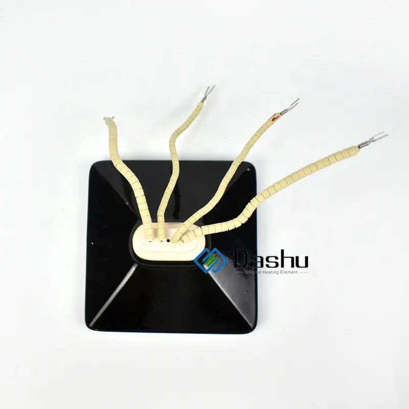 DaShu Flat Arc Hollow Infrared Ceramic Plate Heater IR Heat Emitters Plastic Thermoforming