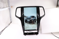 Radio Mobil Layar Android 13,6 Inci untuk Jeep Grand Cherokee 2011-2013 Layar Tesla Stereo 4G WIFI Sistem Navigasi GPS Pemutar DVD