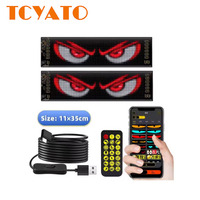 TCYATO Car Devil Eyes Light Led Soft Screen DIY Car Windshield Dynamic LED Smart Phone App Control Flexible Matrix Screen