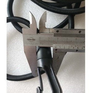 Corde en nylon 8 mm noire 120 cm avec double crochet pour usage extérieur et camping - Product Image 2