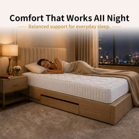 Matelas à ressorts ensachés pour appartement économique, taille Queen et King, pour chambre à coucher
