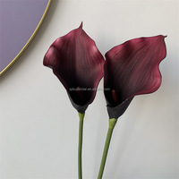 B-1295 Super Star Kunstblumen Großhandel Hochwertige Langstielige Real-Touch Einzelstiel Calla-Lilien mit Großen Blüten