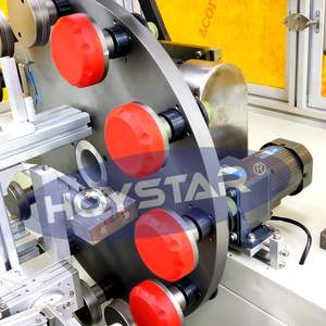 Machine de sérigraphie cylindrique sur couvercles en plastique sérigraphie NISHMAN CHEVEUX CIRES PP Cosmétique Couvercle serigrafia maquina - Product Image 4