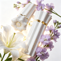 Flacon de parfum vide en verre de luxe Byron 100 ml avec bouchon couronne royale, flacon vaporisateur de parfum unique à forme polygonale