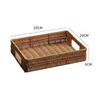 OEM PP Rattan Opbergmanden Ecologisch Verantwoorde Plastic Geweven Organizer voor Eten Wasmand Cadeaupakket Fabrieksprijs