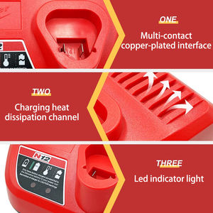 <span class=keywords><strong>Chargeur</strong></span> pour outil électrique Li-ion de remplacement pour <span class=keywords><strong>Milwaukee</strong></span> <span class=keywords><strong>M12</strong></span> Single Port 12 Volt 48-59-59-48 2401 48-11-2402 N12 C12B C12BX 48-11-2401 Nouveau - Product Image 5