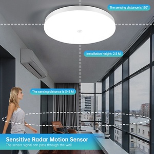 Cảm biến thông minh <span class=keywords><strong>LED</strong></span> trần ánh sáng tự động hồng ngoại Radar điều khiển âm thanh kích hoạt bằng giọng nói cầu thang hành lang lối vào ánh sáng - Product Image 3