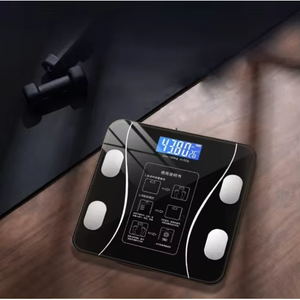 Balance connectée intelligente pour salle de bain, 150 kg, en ABS, avec capteur tactile, connectivité mobile, mesure du poids et de la composition corporelle, technologie ITO. - Product Image 1