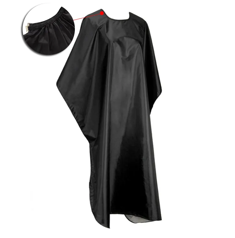 Cape écologique en polyester x 2021, tablier pour coiffeur, noir, pour salon de coiffure, échantillon gratuit de qualité, 100%