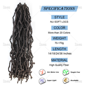 Extensions synthétiques de dreadlocks de 18 et 24 pouces, fausses tresses blondes au crochet, nouvelles locs souples, vente en gros de cheveux à tresser - Product Image 3