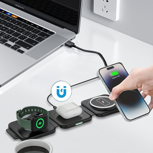 ที่ชาร์จไร้สายแบบ3 in 1พับได้เครื่องชาร์จแม่เหล็กไร้สาย15W มัลติฟังก์ชัน2025 - Product Image 6