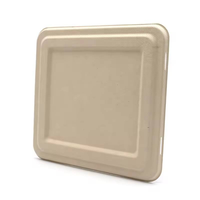 Boîte à lunch jetable biodégradable et compostable en bagasse de canne à sucre pour restaurant