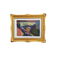 Aimant de réfrigérateur créatif en résine, reproduction de peinture célèbre, décoration d'intérieur, cadeau