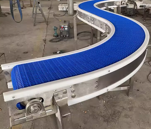 Máquina de Correia Transportadora Modular Plástica POM/PP Curvada para Linha de Produção de Vegetais - Product Image 6