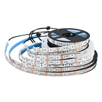 Bande lumineuse LED SMD5050 haute luminosité 5M flexible DC12V USB dimmable couleur unique blanc cuivre résistant à la chaleur IP20 intérieur