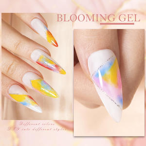 BOZLIN 15ML Gel UV LED Soak Off pour Ongles Effet Fleur Transparent, Gel Blooming pour Graffiti, <span class=keywords><strong>Marbre</strong></span>, Fleur, Aquarelle, Encre - Product Image 5