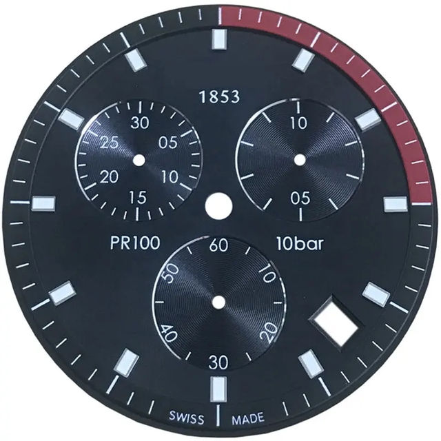 Customized Brass Watch Dial Accessories Logo Applied Index Watches Face Mechanical Watch Case Parts