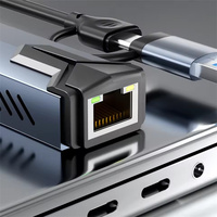 Adaptador de Tarjeta de Red USB con Cable de 5 Gbps, Tipo C a RJ45 LAN, Convertidor Ethernet USB-C para Laptops con Windows 11, Compatible con 5G/2.5G/1G/100M