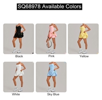 Robe de sport pour femme de haute qualité, séchage rapide, respirante, dos nu, pour tennis, golf, course à pied et entraînement, avec short intégré