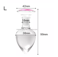 Échantillon Gratuit S M L Plug Anal Flash en Acier Inoxydable avec Bijou Jouets Sexuels Dilatateur Multi-Tailles Plug Anal Télécommandé