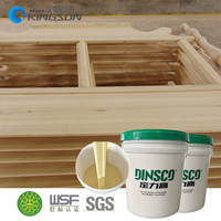 Colle PVA KingSon haute résistance, colle sans clou, super colle liquide pour le travail du bois DS3650B, résine jaune imperméable