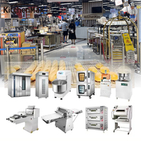 Équipement de boulangerie commerciale Ensemble complet de fabrication de baguettes Machine industrielle de fabrication de pain Ligne de production de boulangerie