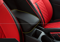 Housses de sièges de voiture en cuir confortables et durables Vente en gros en usine pour Ford Civic Accessoires de véhicule étanches à l'eau Housse de chaise